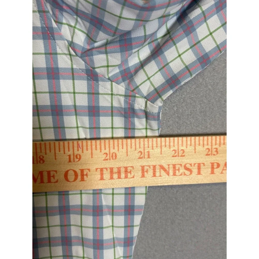 NWT Mizzen Main Leeward Shirt Mens M Trim Fit White Performance - Picture 9 of 9